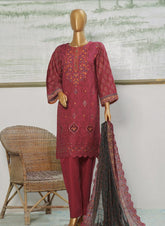 Riwayat Emb Stitched Lawn-D04