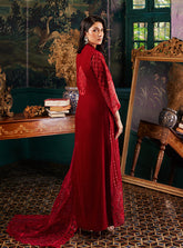 Zainab Chottani Velvet Collection SURKH D-5