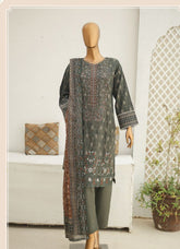Riwayat Emb Stitched Lawn-D05