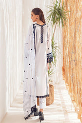 AL ZOHAIB Monochrome Chikankari Series 23' D-07