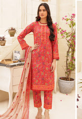 Zebtan Printed Lawn -D-09