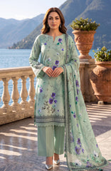 Al Zohaib Color Lawn With Chiffon Dupatta 3 Piece