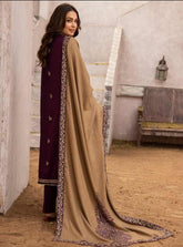 Gul e Meher Premium Embroidered Dhanak Vol 1 By Aalaya D#06