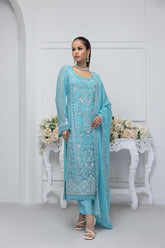 Aura Hand Crafted Luxury Chiffon By Manahil Lakhani