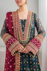 BAROQUE EMBROIDERED CHIFFON FANCY FORMAL
