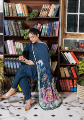 E CRAFT CHIKANKARI WITH CHIFFON BY ELAF