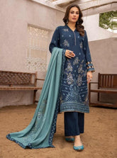Gul e Meher Premium Embroidered Dhanak Vol 1 By Aalaya D#04