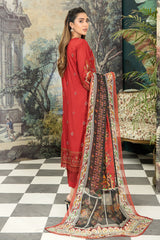Syra Embroidered Lawn With Digital Printed Chiffon Dupatta Collection By Johra