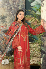 Syra Embroidered Lawn With Digital Printed Chiffon Dupatta Collection By Johra