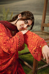 M Basic Unstitched Embroidered Arabic Lawn By Maria B