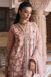 Shahkaar Luxury Lawn Embroidered Eid Festive Collection D4