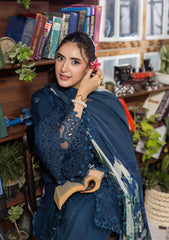 E CRAFT CHIKANKARI WITH CHIFFON BY ELAF