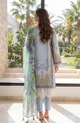 Al Zohaib Color Lawn With Chiffon Dupatta 3 Piece