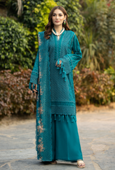 Adan Libas Fuchsia Chikankari