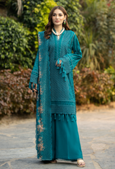 Adan Libas Fuchsia Chikankari