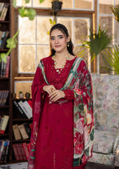 E CRAFT CHIKANKARI WITH CHIFFON BY ELAF