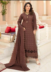 BREEZE Vol 2 Premium Embroidered Dhanak Collection By Aalaya #04