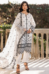 Bahar Embroidered Lawn'25 By Farasha