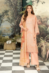 Syra Embroidered Lawn With Digital Printed Chiffon Dupatta Collection By Johra