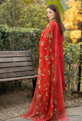 Adan Libas Fuchsia Chikankari