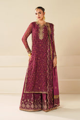 BAROQUE EMBROIDERED CHIFFON FANCY FORMAL