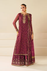 BAROQUE EMBROIDERED CHIFFON FANCY FORMAL