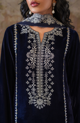 Velmor - Unstitched Velvet Formals - '24 Marine