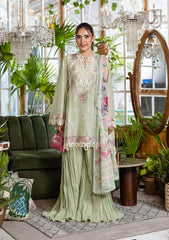 E CRAFT CHIKANKARI WITH CHIFFON BY ELAF