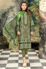 Syra Embroidered Lawn With Digital Printed Chiffon Dupatta Collection By Johra