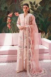 Afrozeh The Painted Garden Luxury Embroidered Lawn Collection 24 (Daisy Dream)