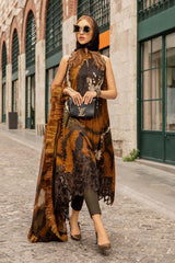 M Prints 3 Piece Unstitched Printed Cambric Suit By Maria B 24