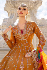 Unstitched Embroidered Cotton Satin Suit Maria B