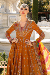 Unstitched Embroidered Cotton Satin Suit Maria B