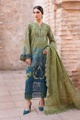 Maria B Luxury Lawn Eid Collection 25 | D-2501-A