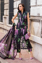 M Prints 3 Piece Unstitched Printed Cambric Suit By Maria B 24