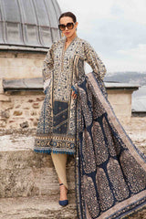 M Prints 3 Piece Unstitched Printed Cambric Suit By Maria B 24