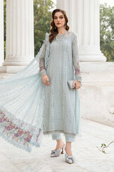 Maria B Unstitched Embroidered Chiffon Collection 24