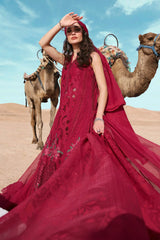 Maria B Luxury Lawn Eid Collection 25 | D-2504-A