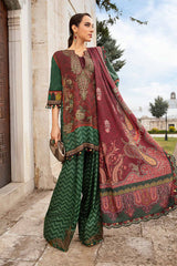 M Prints 3 Piece Unstitched Printed Cambric Suit By Maria B 24