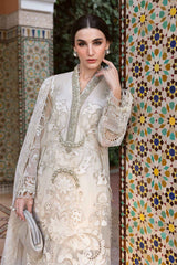 Maria B Luxury Lawn Eid Collection 25 | D-2506-A