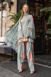 M Prints 3 Piece Unstitched Printed Cambric Suit By Maria B 24