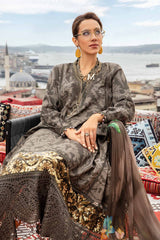 M Prints 3 Piece Unstitched Printed Cambric Suit By Maria B 24