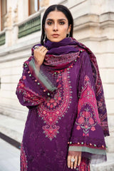 Maria B Luxury Embroidered Linen Collection D-08