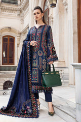 Maria B Luxury Embroidered Linen Collection D-09