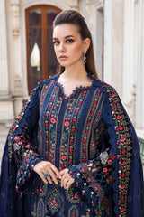 Maria B Luxury Embroidered Linen Collection D-09