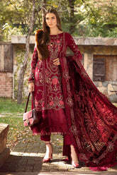 Maria B Luxury Embroidered Linen Collection D-12