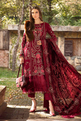 Maria B Luxury Embroidered Linen Collection D-12