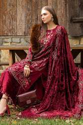 Maria B Luxury Embroidered Linen Collection D-12