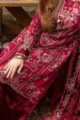 Maria B Luxury Embroidered Linen Collection D-12