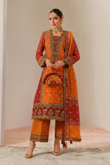 Fleur - Embroidered Printed Chiffon By Alizeh